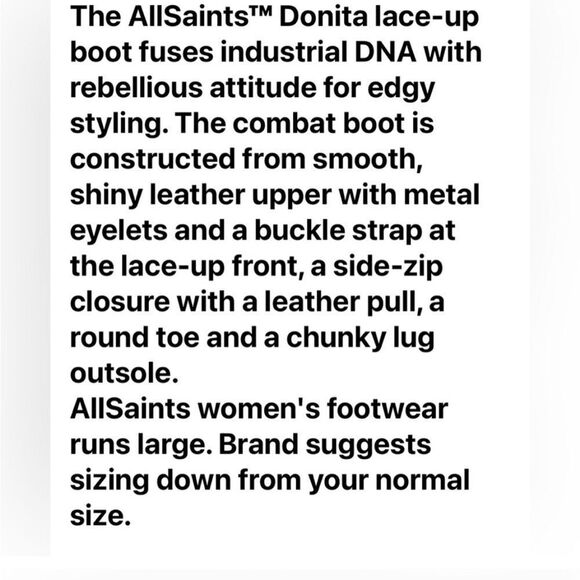 All Saints Donita combat boots - Picture 9 of 10